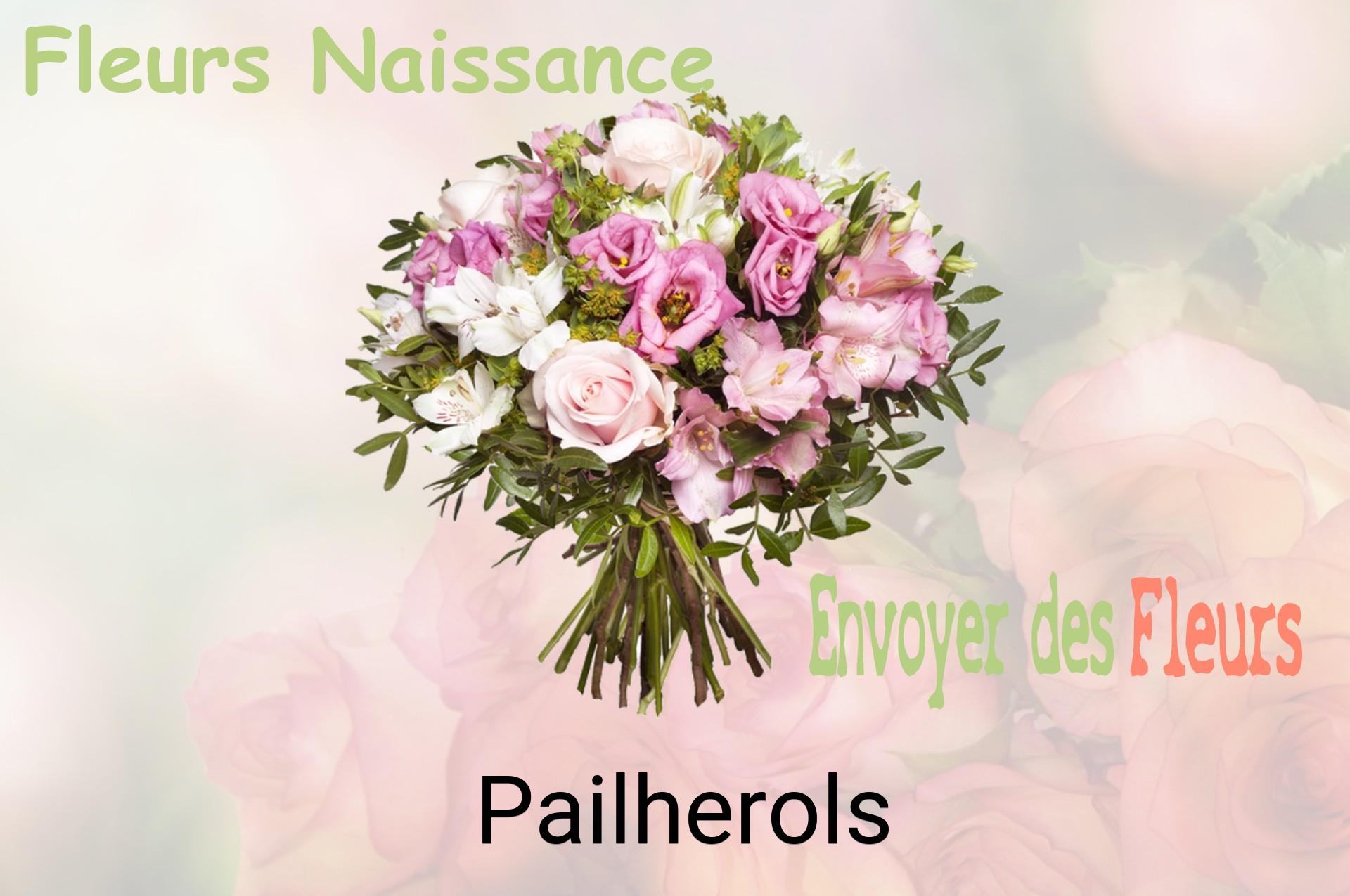 Bouquet de fleurs de naissance livré à Pailherols